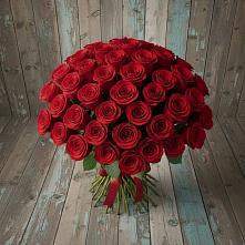 Букет 55 Красных роз Фридом #REPLACE_PRED# Акулово