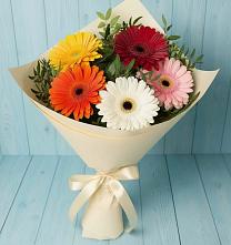 Букет цветов из:  Герберы #REPLACE_PRED# Акулово
