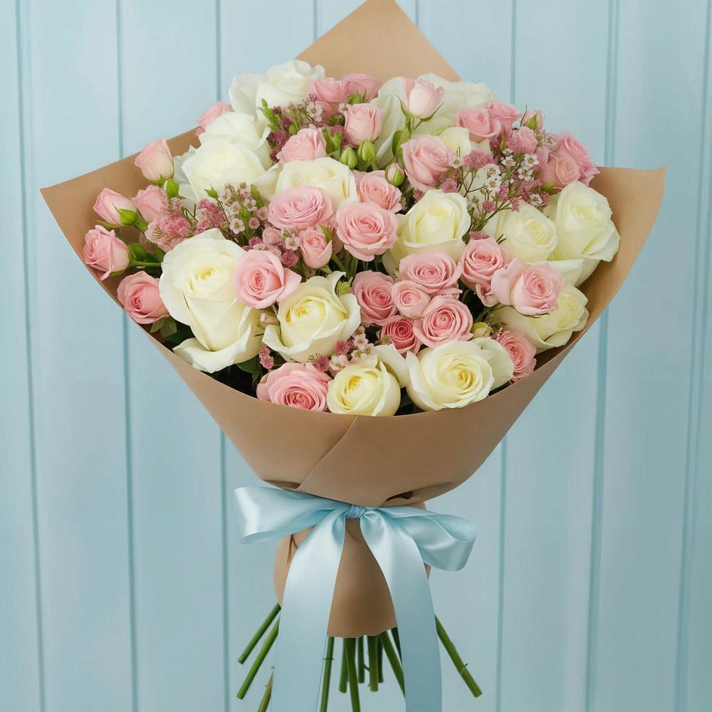 Букет цветов из: Розы в Акулово