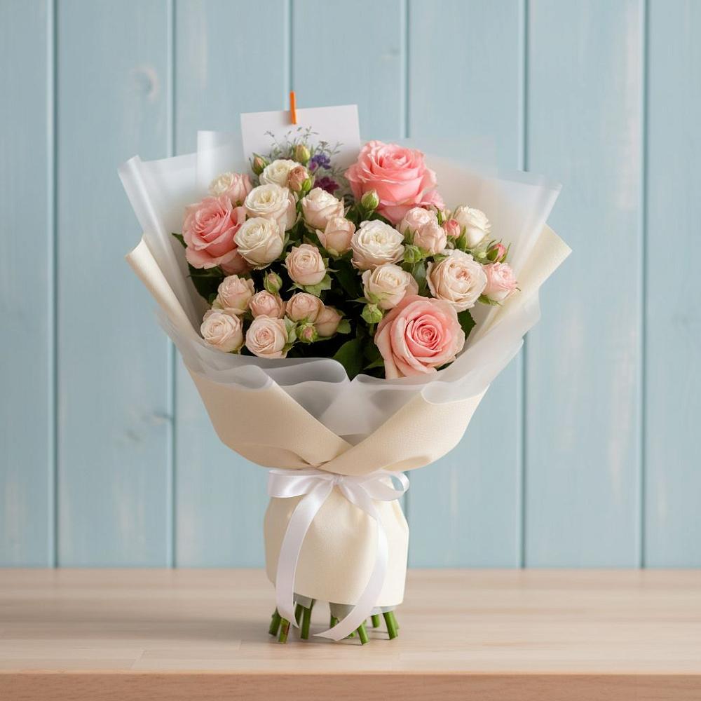 Букет цветов из: Розы в Акулово