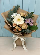 Букет цветов из:  Герберы и Хризантемы в Акулово