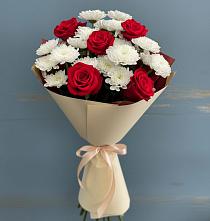 Букет цветов из:  Розы и Хризантемы в Акулово