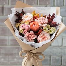Букет цветов из:  Гвоздики, Хризантемы и Розы в Акулово