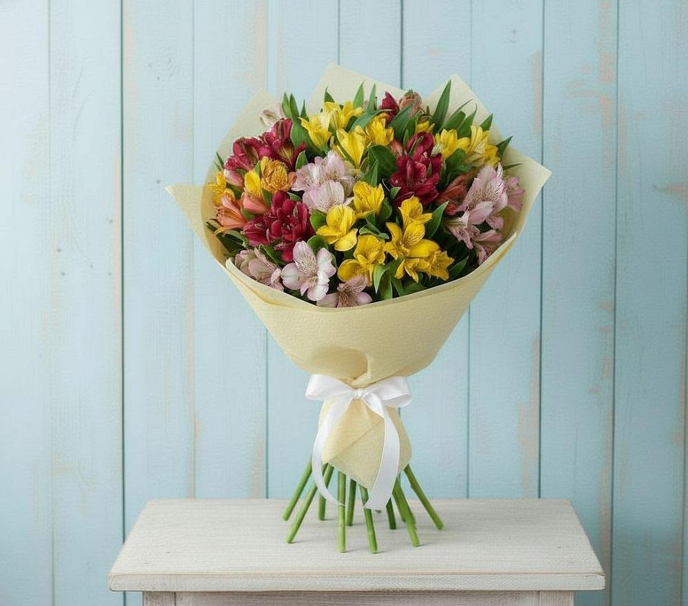 Букет цветов из: Альстромерии в Акулово