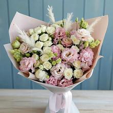 Букет цветов из:  Альстромерии и Розы #REPLACE_PRED# Акулово