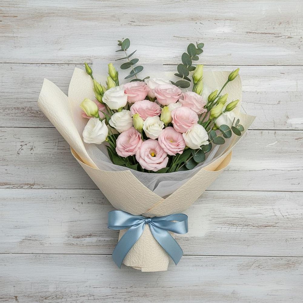 Букет цветов из: Лизиантусы в Акулово